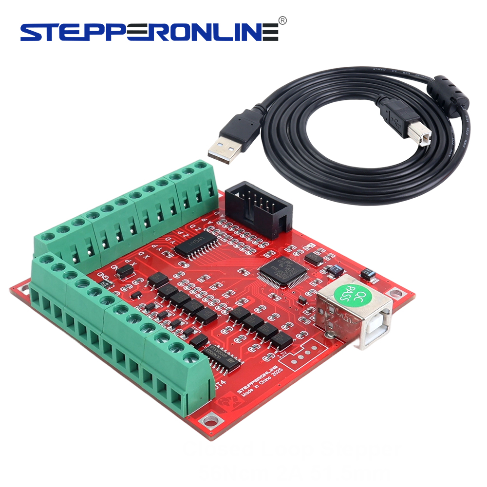 Mach3 Usb Cnc Controller 4 Axis 100Khz - 4-As USB CNC Breakout Board Controller