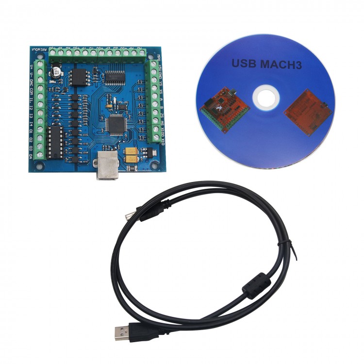 Mach3 Usb Cnc Controller 4 Axis 100Khz - MACH3 4-assige USB CNC-controllerkaart voor soepele