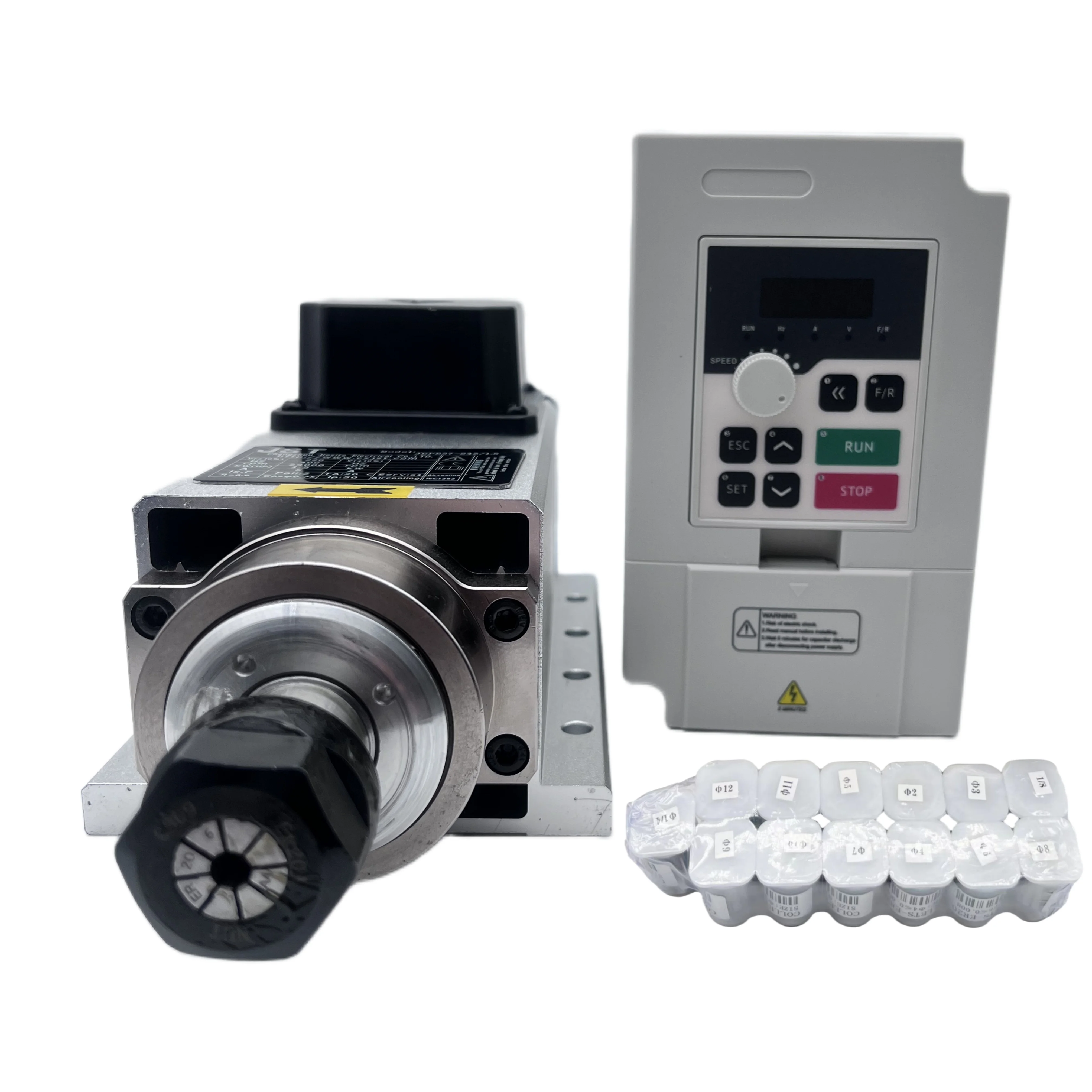 1,5KW ER11/ER20 110V/220V CNC  - Air Cooled 1.5Kw Spindle Motor Inverter 110V recensie en prijs